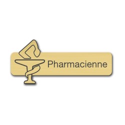 Badge Pharmacienne avec caducée