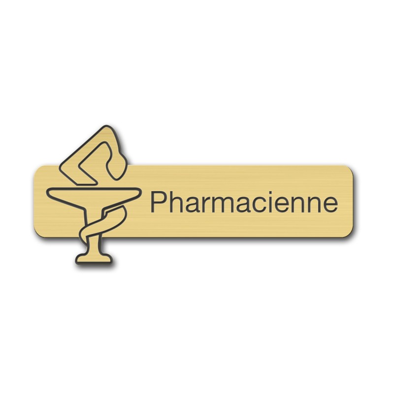 Badge Pharmacienne avec caducée