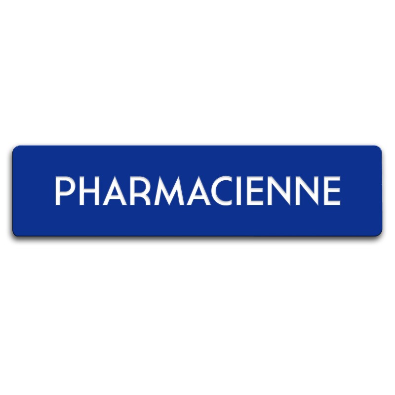 Badge Pharmacienne rectangulaire