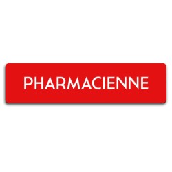 Badge Pharmacienne rectangulaire