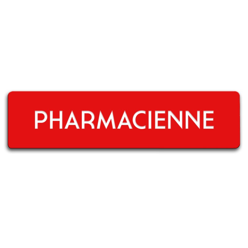 Badge Pharmacienne rectangulaire