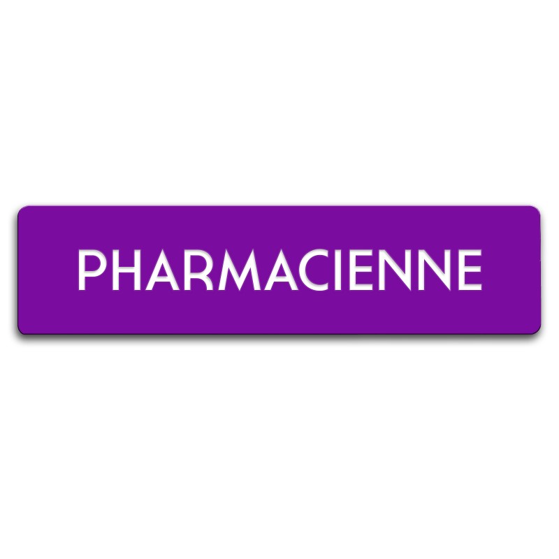 Badge Pharmacienne rectangulaire