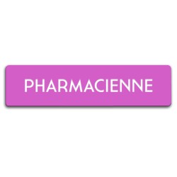 Badge Pharmacienne rectangulaire