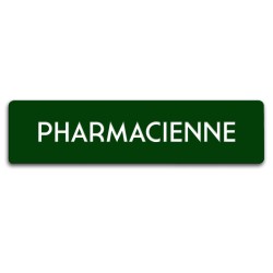 Badge Pharmacienne rectangulaire
