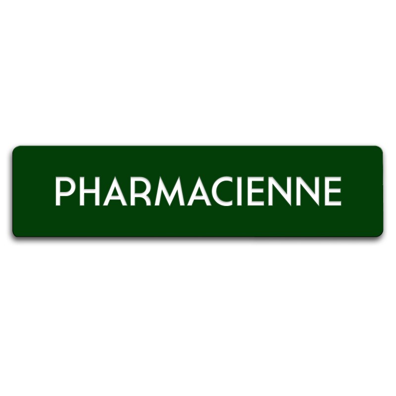 Badge Pharmacienne rectangulaire