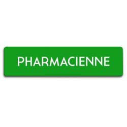 Badge Pharmacienne rectangulaire