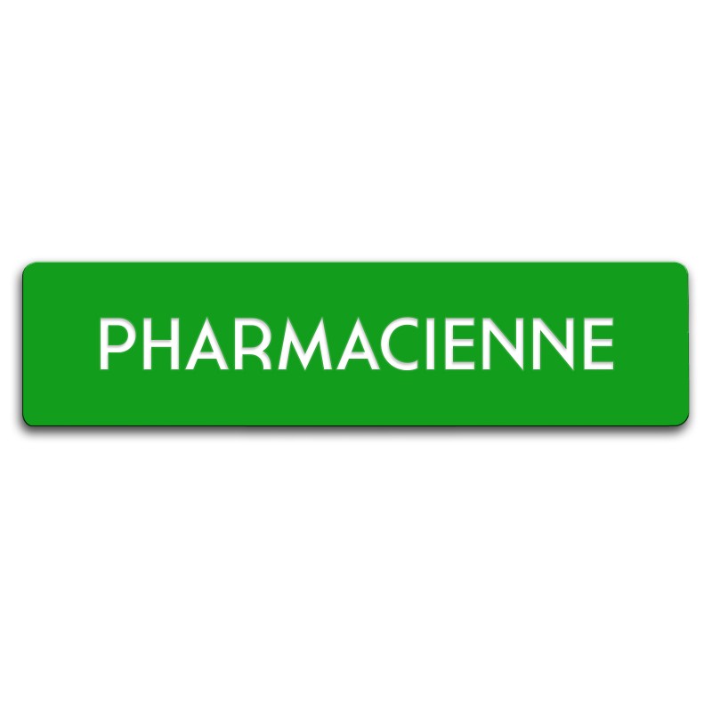 Badge Pharmacienne rectangulaire