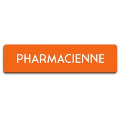 Badge Pharmacienne rectangulaire