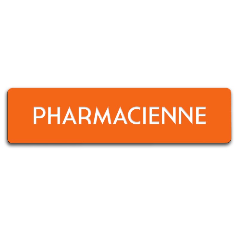 Badge Pharmacienne rectangulaire