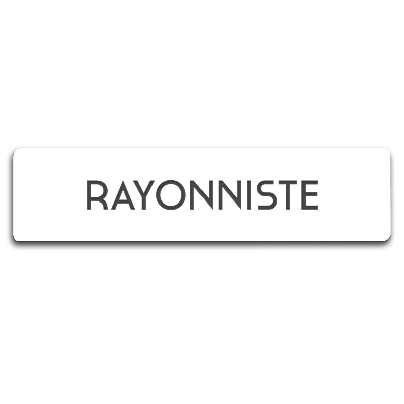 Badge Rayonniste rectangulaire