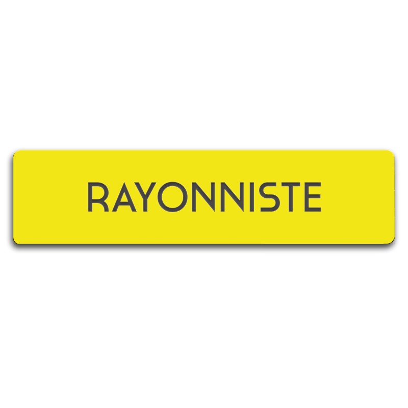 Badge Rayonniste rectangulaire