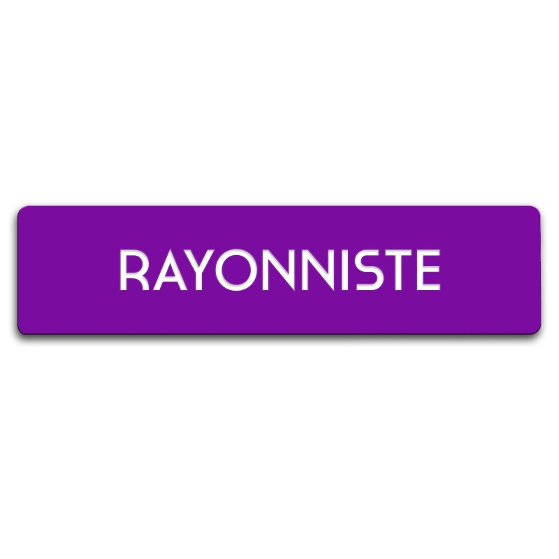 Badge Rayonniste rectangulaire