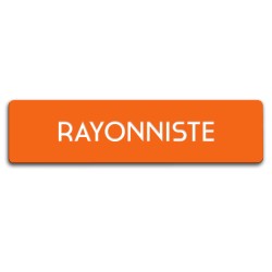 Badge Rayonniste rectangulaire