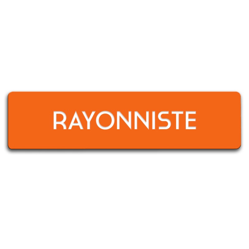 Badge Rayonniste rectangulaire