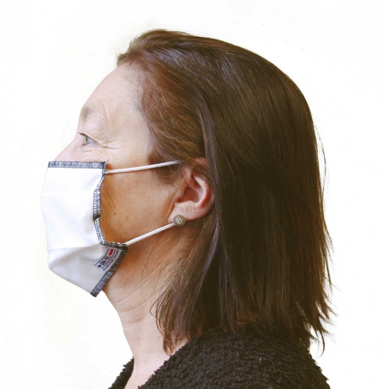 Masque barrière UNS1 taille adulte 40 lavages - Lot de 5