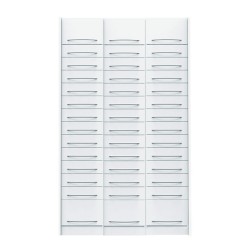 Pack - 3 colonnes à tiroirs - 36 tiroirs simples et 6 tiroirs doubles