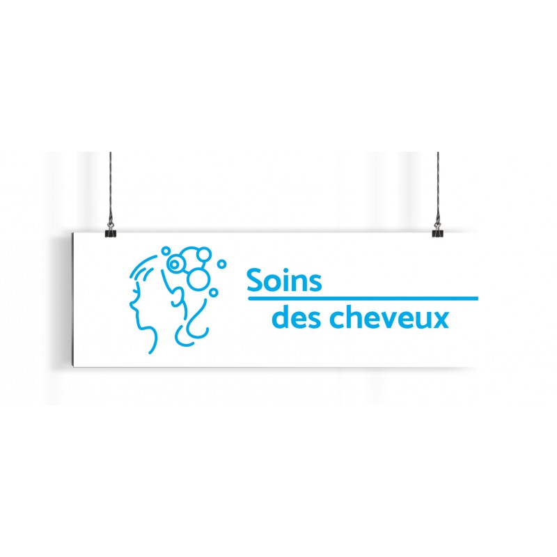 Bandeau d'ambiance gamme picto - Motif Soins des cheveux