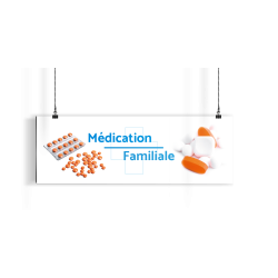 Bandeau d'ambiance gamme Pharmimage - Motif Médication Familiale