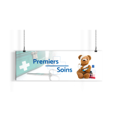 Bandeau d'ambiance gamme Pharmimage - Motif Premiers soins
