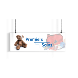 Bandeau d'ambiance gamme Pharmimage - Motif Premiers soins 2