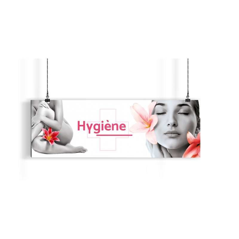 Bandeau d'ambiance gamme Pharmimage - Motif Hygiène
