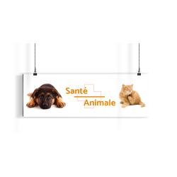 Bandeau d'ambiance gamme Pharmimage - Motif Santé Animale