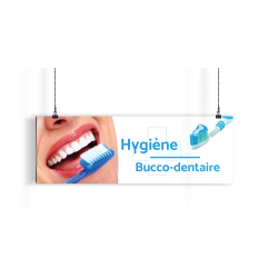 Bandeau d'ambiance gamme Pharmimage - Motif Hygiène Bucco-dentaire