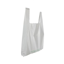Sacs plastique blanc 20L - format 37x54x7 cm