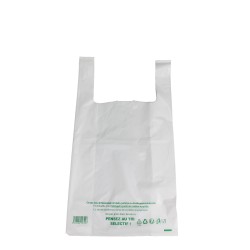Sacs plastique blanc 20L - format 37x54x7 cm