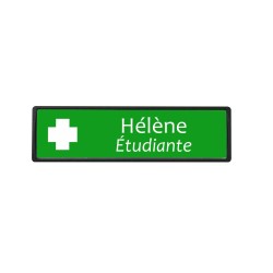 Badge personnalisé luxe vert