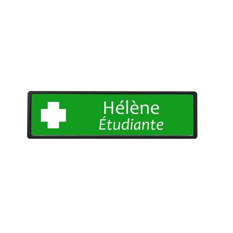 Badge personnalisé luxe vert