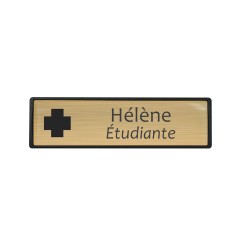 Badge personnalisé luxe doré
