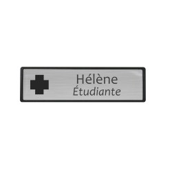 Badge personnalisé luxe argent