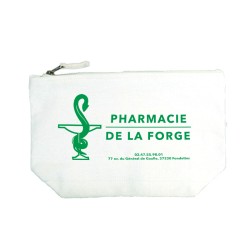 Pochette en coton brossé
