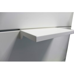 Tablette blanche métal...