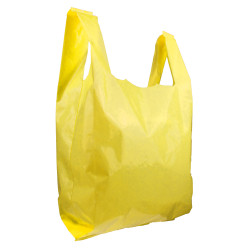 Sac en plastique PEBD couleur jaune