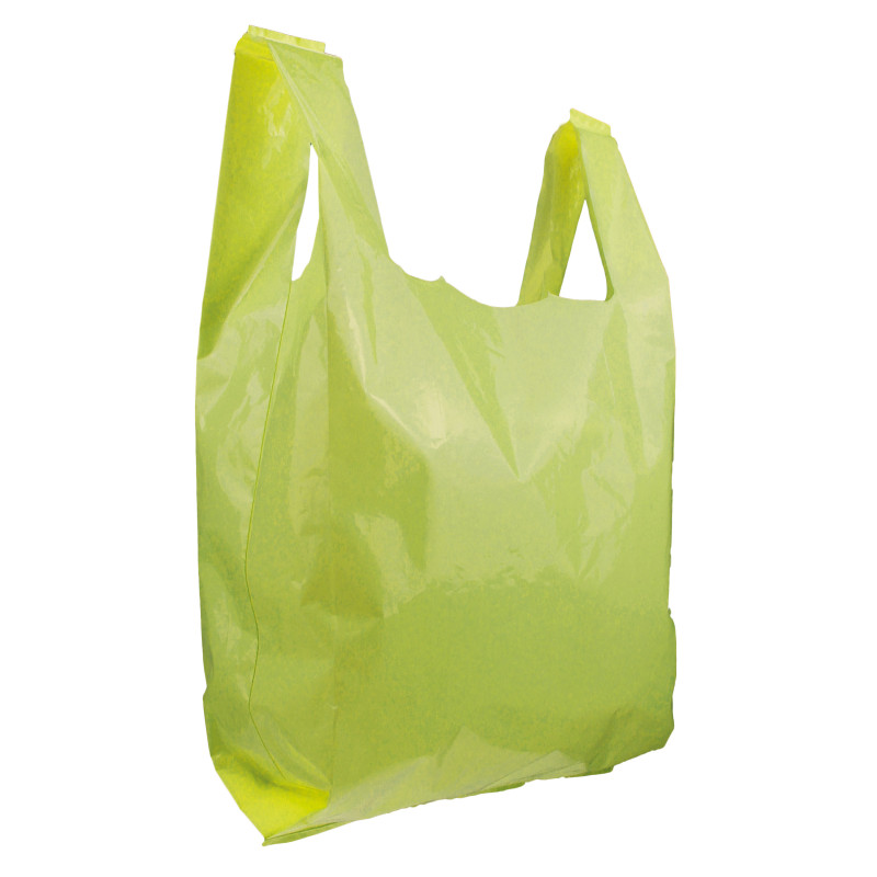 Sac en plastique PEBD couleur vert anis