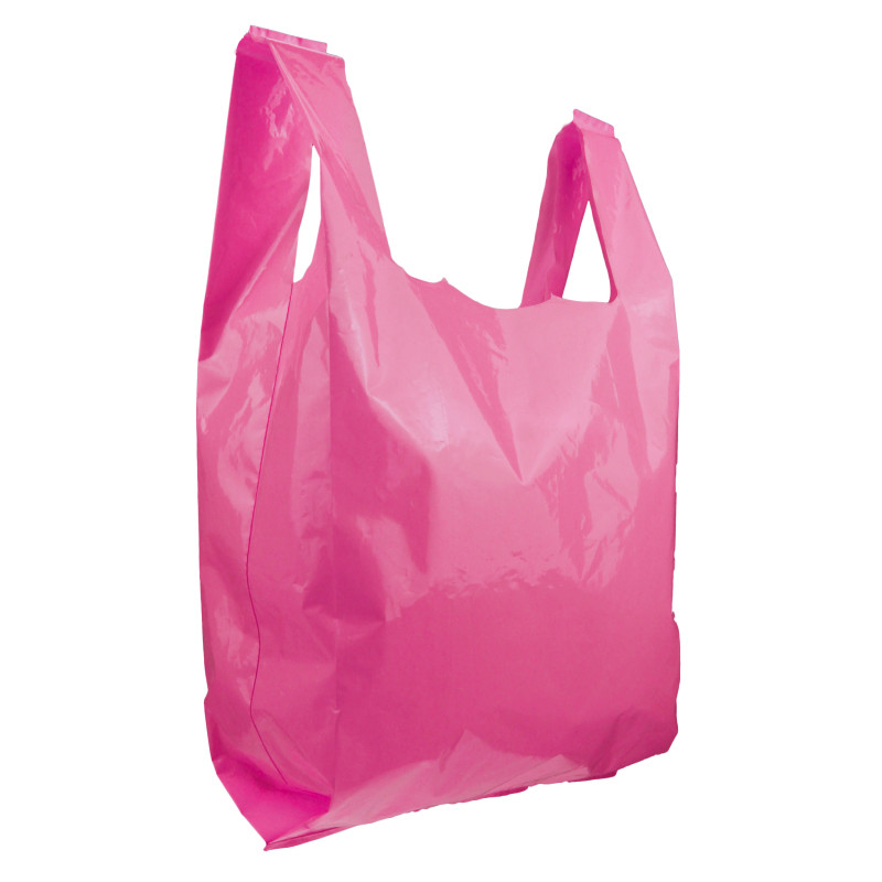 Sac en plastique PEBD couleur fuchsia