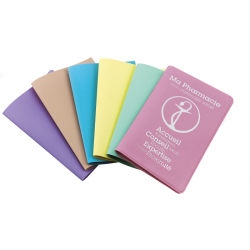 Porte ordonnance PVC Pastel 3 poches 240x155mm