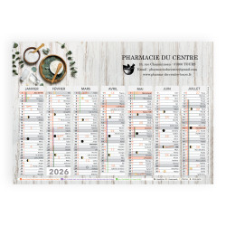 Spa - Calendrier mural -...