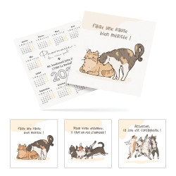 Les chats - Mini calendrier...