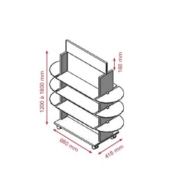 Gondole double face, 10 niveaux