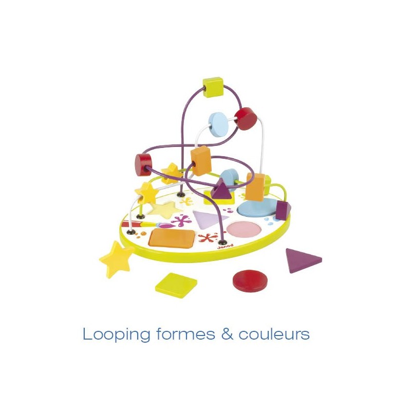 Boulier puzzle formes & couleurs 250x175x185mm