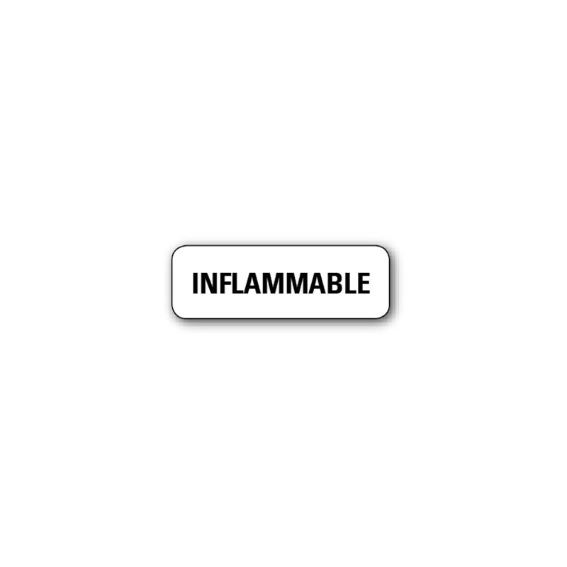 720 ETIQUETTES 38*13MM IMP "INFLAMMABLE"