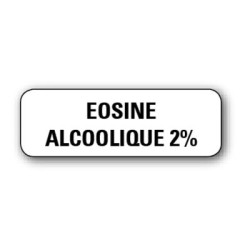 720 ETIQUETTES 38*13MM IMP "EOSINE ALCOOLIQUE 2%"