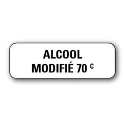 720 ETIQUETTES 38*13MM IMP "ALCOOL MODIFIE 70Â°"