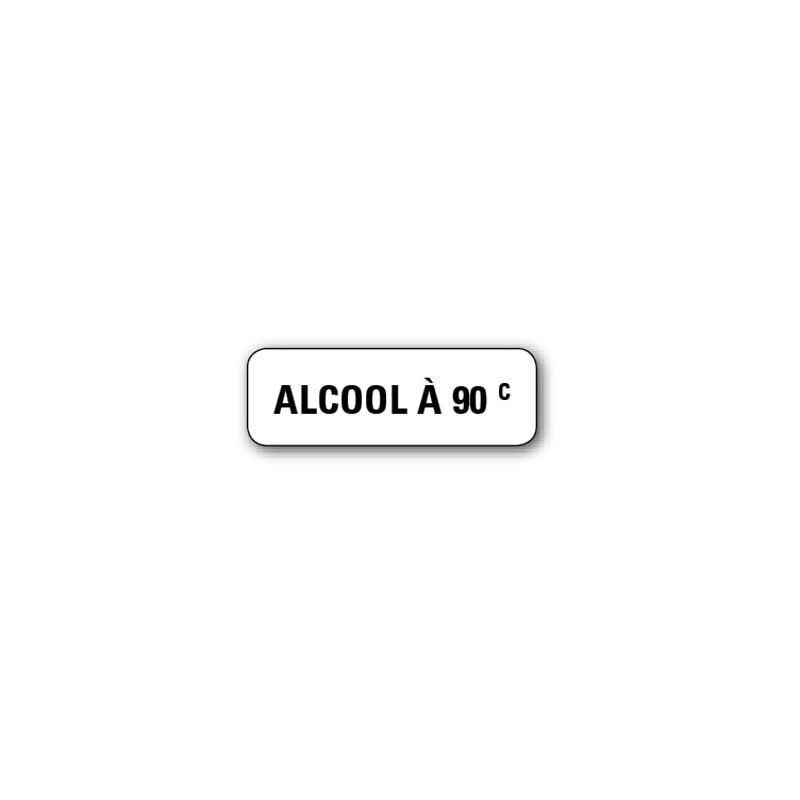 720 ETIQUETTES 38*13MM IMP "ALCOOL A 90Â°"