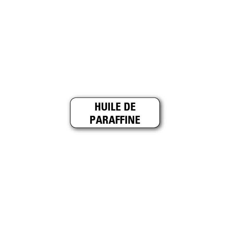 720 ETIQUETTES 38*13MM IMP "HUILE DE PARAFINE"