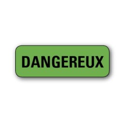 720 ETIQUETTES 38*13MM IMP "DANGEREUX"