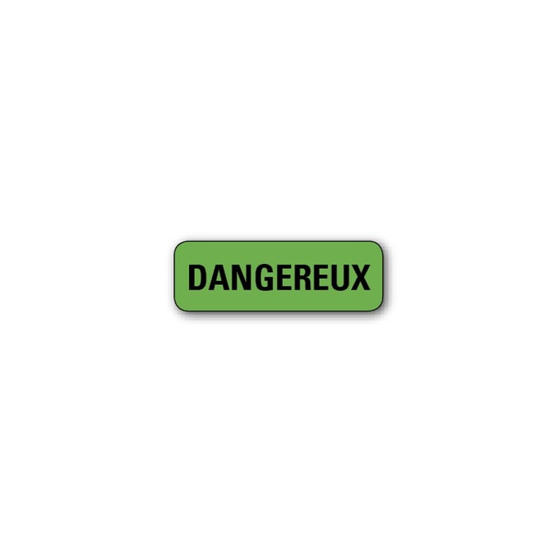 720 ETIQUETTES 38*13MM IMP "DANGEREUX"